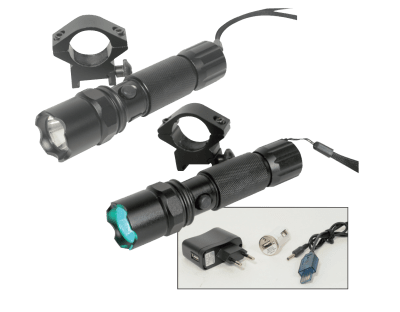 Swiss Arms Flashligh Green Rechargeable Kit