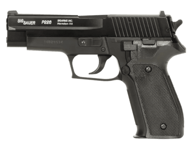 Sig Sauer P226 Metal Slide 6mm Fjäderpistol Startpaket med Måltavla