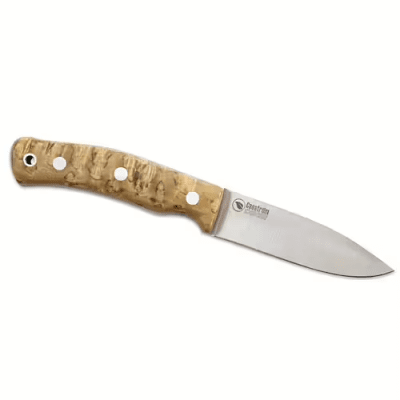Casström No.10 Swedish Forest Knife - Stabilised curly birch Stainless