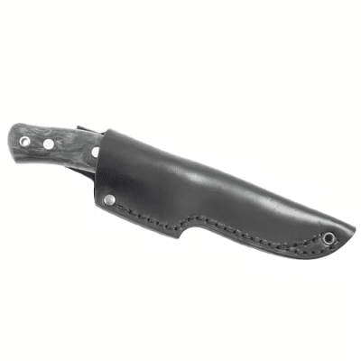 Casström No.10 Swedish Forest Knife - Stabilised curly birch Ocean Stainless