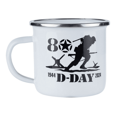 Fostex Emaljmugg D-Day 80år 300ml (Färg: Vit)