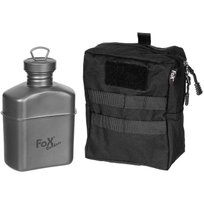 MFH Fox Titan Flaska 1L med Väska