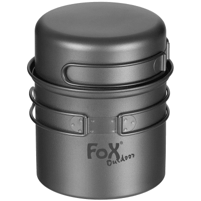 MFH Fox Kokkärl med Lock/Mugg Titan