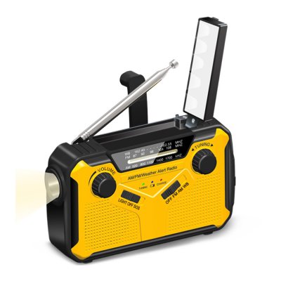 Sayin 369 Hand Crank Radio with Flashlight and Solar