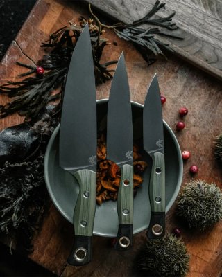 Benchmade 4000BK-01 Cutlery 3pc Set - OD Green/Black