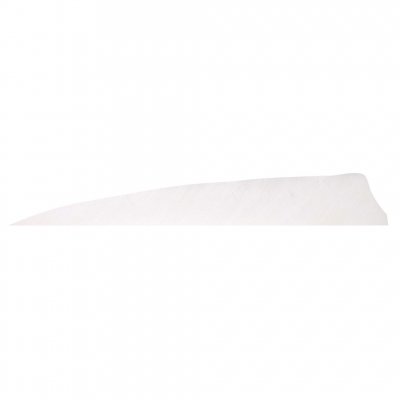 Ozark Feathers 4" Right Wing Shield 12st (Färg: Vit)