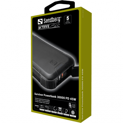 Sandberg Survivor Powerbank 30000 mAh PD45W