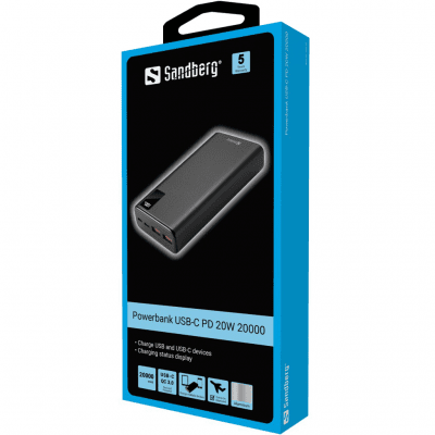 Sandberg Powerbank USB-C PD 20W 20000 mAh
