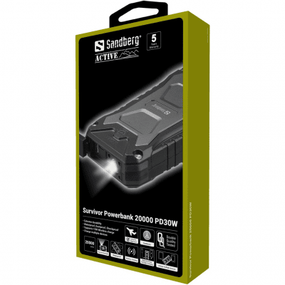 Sandberg Survivor Powerbank PD30W 20000 mAh