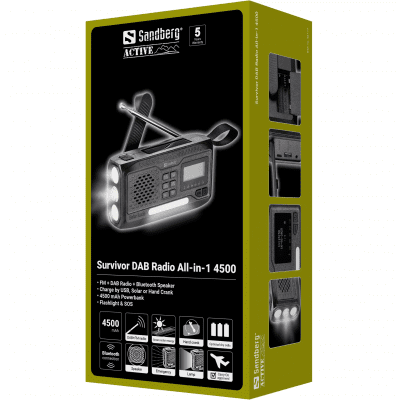 Sandberg Survivor DAB Radio All-in-1 4500mAh