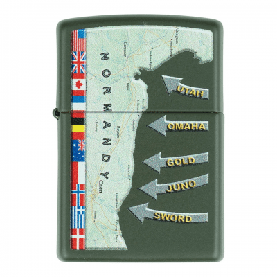 Zippo D-Day Military Map Normandy