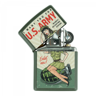 Zippo U.S. Army Enlist Pin Up