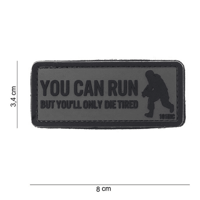101 INC PVC Patch - You Can Run (Färg: Grå)