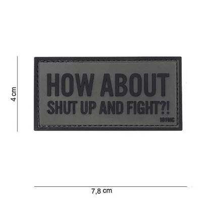 101 INC PVC Patch - How about (Färg: Grå)
