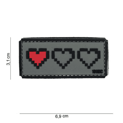 101 INC PVC Patch - Last Life (Färg: Grå)
