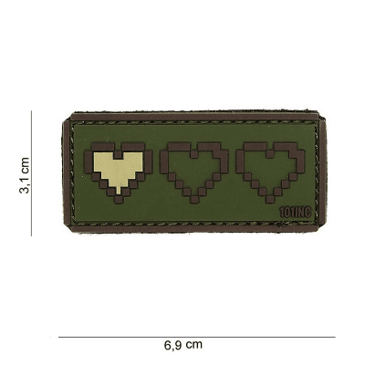 101 INC PVC Patch - Last Life (Färg: Grön)