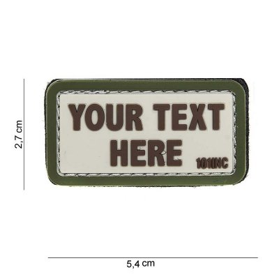 101 INC PVC Patch - Your Text Here