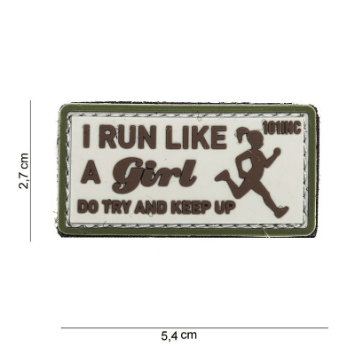 101 INC PVC Patch - I Run Like (Färg: Sand)