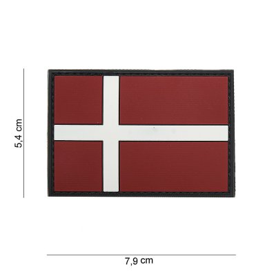 101 INC PVC Patch - Flagga Danmark