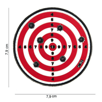 101 INC PVC Patch - Target (Färg: Röd)