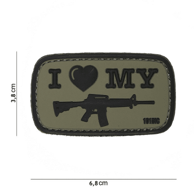 101 INC PVC Patch - I Love My M4