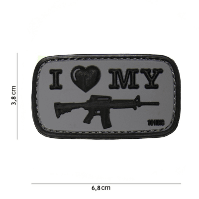 101 INC PVC Patch - I Love My M4
