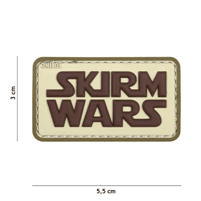 101 INC PVC Patch - Skirm Wars (Färg: Svart)
