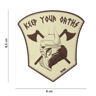 101 INC PVC Patch - Keep Your Oaths (Färg: Sand)