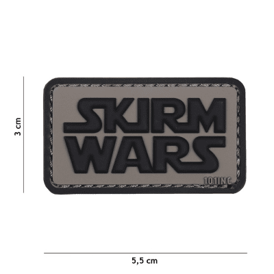 101 INC PVC Patch - Skirm Wars (Färg: Grå)