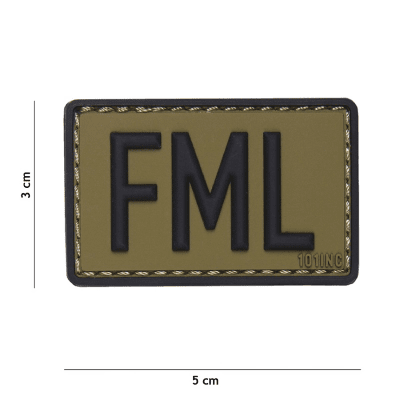 101 INC PVC Patch - FML (Färg: Grön)