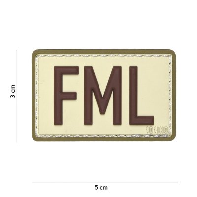 101 INC PVC Patch - FML (Färg: Sand)