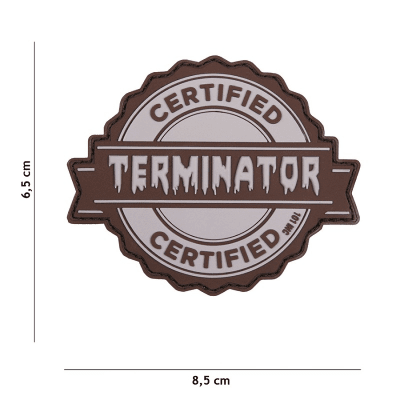 101 INC PVC Patch - Terminator (Färg: Grå)