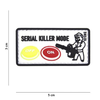 101 INC PVC Patch - Serial Killer (Färg: Vit)