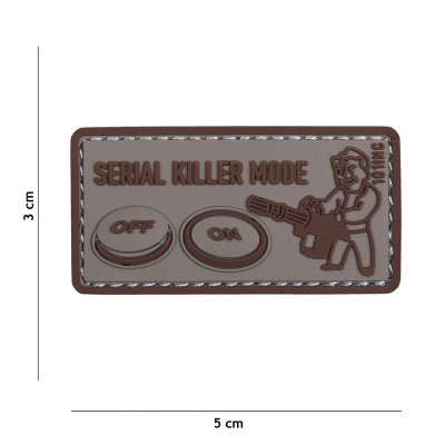 101 INC PVC Patch - Serial Killer (Färg: Grå)