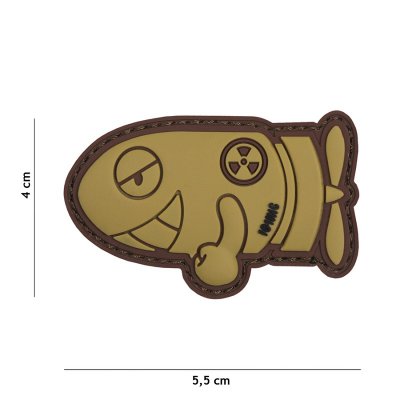 101 INC PVC Patch - Funny Torpedo (Färg: Coyote)