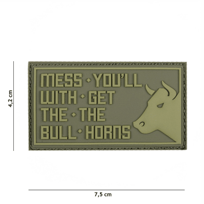 101 INC PVC Patch - Mess You'll (Färg: Grön)