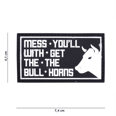 101 INC PVC Patch - Mess You'll (Färg: Svart)