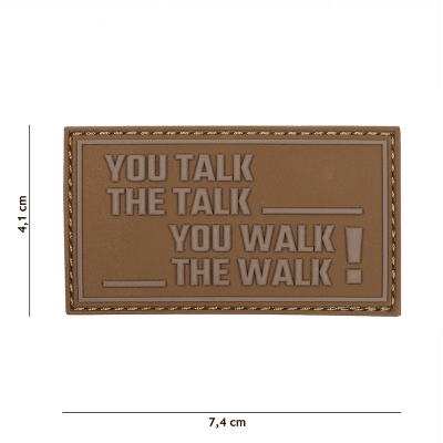101 INC PVC Patch - You Talk The Talk (Färg: Coyote)