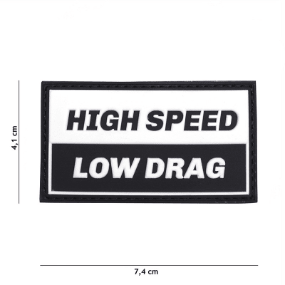 101 INC PVC Patch - High Speed (Färg: Vit/Svart)