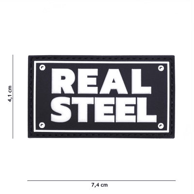 101 INC PVC Patch - Real Steel (Färg: Svart)