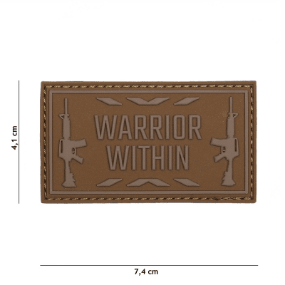 101 INC PVC Patch - Warrior Within (Färg: Coyote)