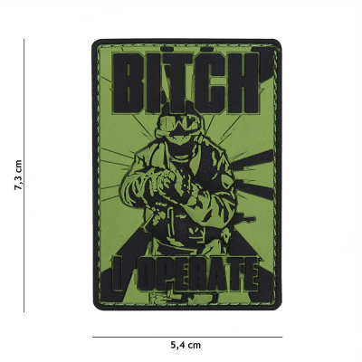 101 INC PVC Patch - Bitch (Färg: Grön)