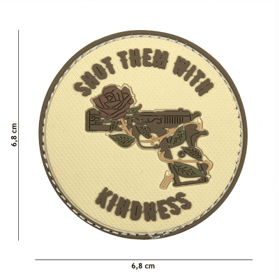 101 INC PVC Patch - Shot Them With Kindness (Färg: Coyote)