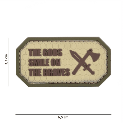101 INC PVC Patch - The Gods Smile On The Braves (Färg: Coyote)