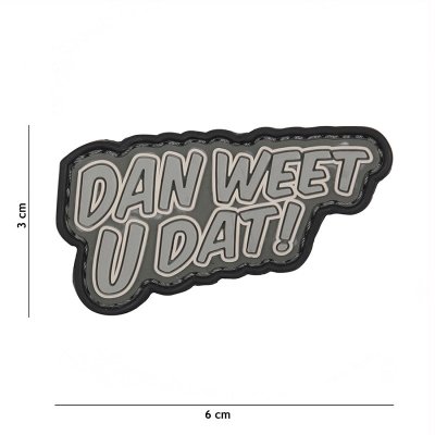 101 INC PVC Patch - Dan Weet U Dat (Färg: Green)