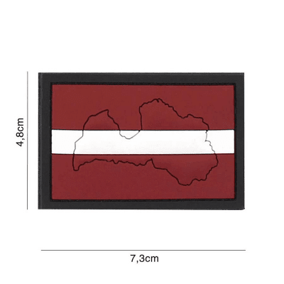 101 INC PVC Patch - Flagga Lettland 2.0