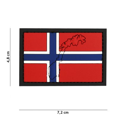 101 INC PVC Patch - Flagga Norge 2.0
