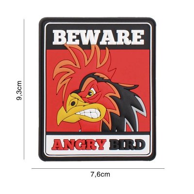 101 INC PVC Patch - Beware Angry Bird