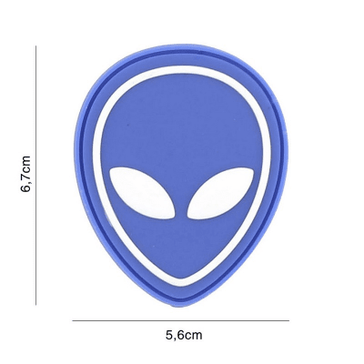 101 INC PVC Patch - Alien (Färg: Blå)
