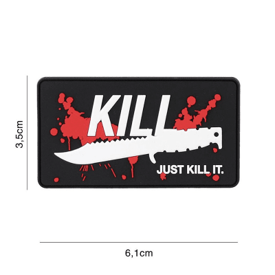 101 INC PVC Patch - Just Kill It (Färg: Röd)